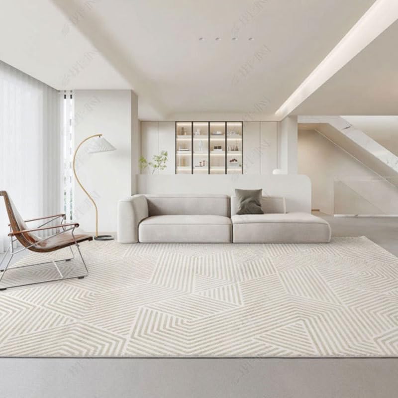 Tapis de salon 200x250cm antidérapant et doux facile d'entretien pour chambre