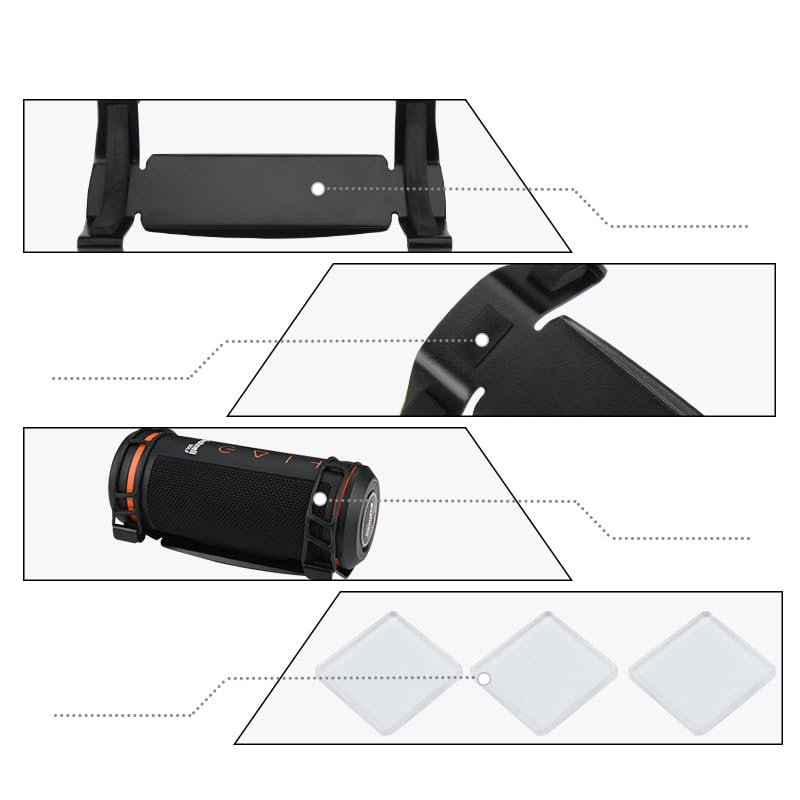 Supporto per altoparlante da auto per altoparlanti JBL Flip 6/Flip 5/Flip 4, staffa universale per altoparlante da cruscotto in metallo