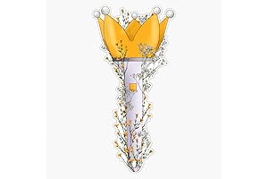 Bigbang Kpop Lightstick Floral Vinyl Sticker