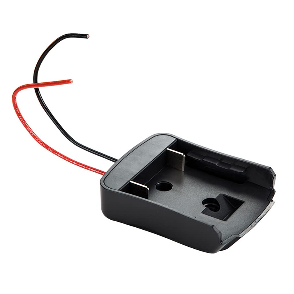 Buxuaaaa Bs 18V-21V Updated Dock Power Connector Robotics Black With Wires For Power Tool Accessory Black Battery Dock Connector
