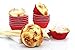 Gifbera Standard Red Foil Cupcake Liners Wrappers Baking Cups for Birthday Wedding Holiday Party, 200-Count (Red)
