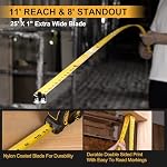 PREXISO 2-in-1 Mesure de bande laser, 135 Ft / 41 m Outil de mesure laser numérique rechargeable & 16 Ft / 5 m Bande de mesure - Mode Pythagore, zone, volume, Ft/Ft+in/in/M Unité de mesure de distance laser