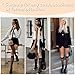 MANZI 12 Pairs Lady's Sheer Knee High Stockings ( 6 Pairs Black,6 Pairs Nude)