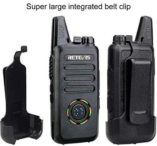 Image of Retevis RT22S Walkie Talkies Rechargeable, Compact 2 Way Radio (2 Pack)