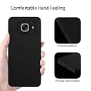 Pikkme Samsung Galaxy J7 Max Back Cover Soft Matte Liquid Silicone TPU | Camera Protection | Shockproof Slim Back Case for Samsung Galaxy J7 Max (Black) gallery image
