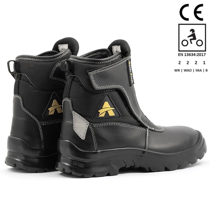 Image of ORAZO PICUS TRAIL - Water-PROOF - CE Certified - EN13634:2017 - Level 2,2,2,1 - Motorcycle Riding Boots