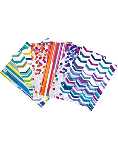 Five Star Style 4-Pocket Paper Folder, Assorted Designs, 6 Pack (73077)