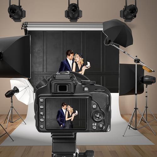 Fondo Fotográfico Vintage 7x5ft Negro para Estudio y Eventos miniatura 2