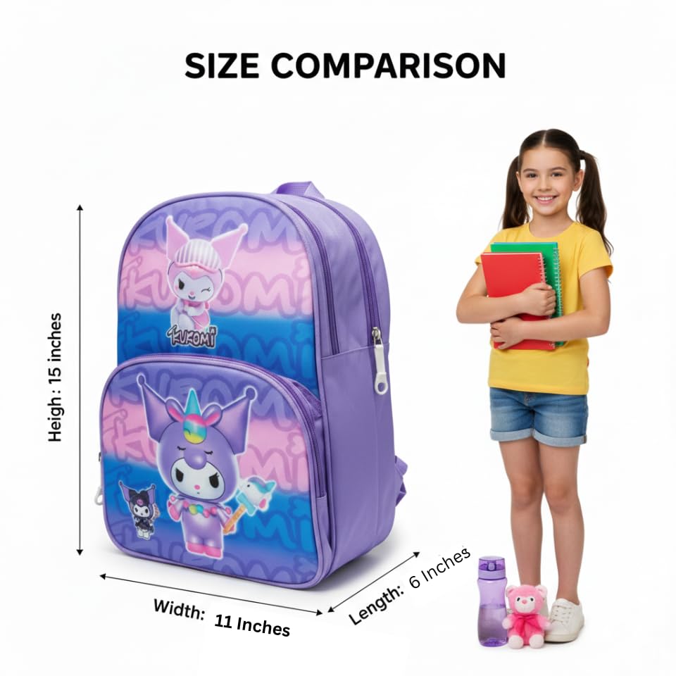 Image of Stylbase 15 Inch 3D Cartoon School Bag for Boys & Girls | Waterproof Lightweight Polyester Kids Backpack with Bottle Pocket | Ideal School Bags for Kids Nursery, LKGClass (3-5 Years)