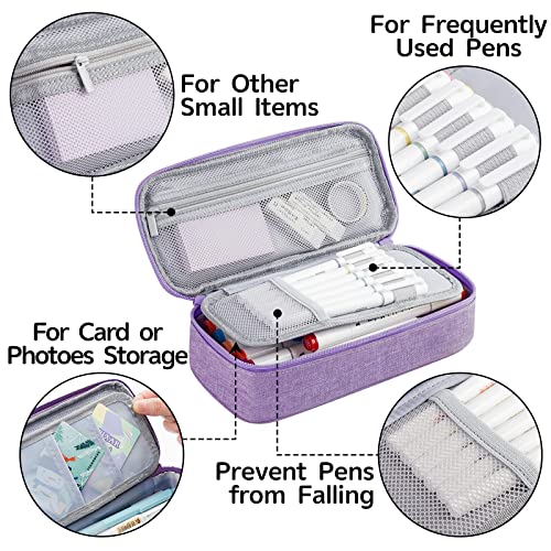 Image of WEMATE Pencil Case, Large Storage Organizer, Makeup Bag, Teacher Must - have, Big Pencil Pouch, Marker Case for College