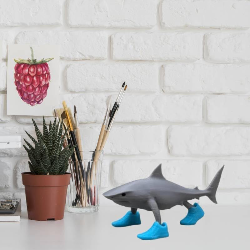 Déco Bureau Tralalero Tralala Requin Chaussure 3D – Figurine Meme Italien Drôle – 2025 Tendance Viral