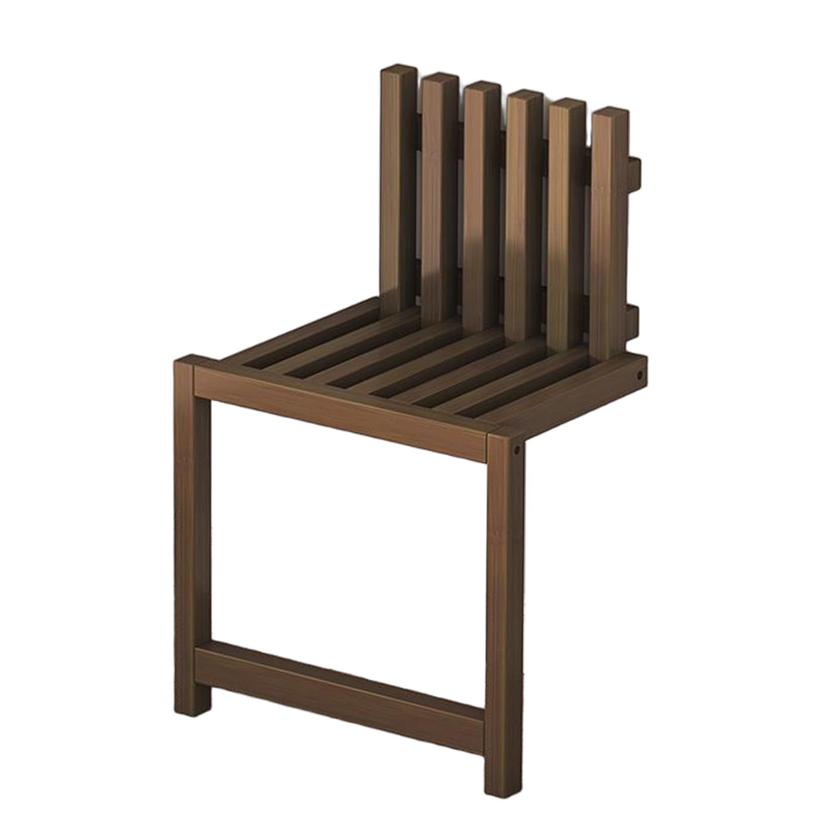SLDAGe Wooden Entryway Chair with Supporting Legs, Hidden Footstool