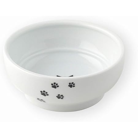 Amazon 猫壱 Necoichi フードボウル 猫柄 陶器食器二段かえしでドライもウェットも食べやすい 猫壱 食器 ボウル 通販