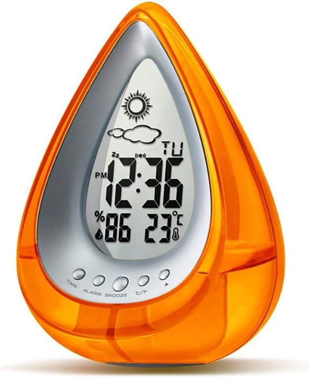 EcoFriendly Hydrodynamic Alarm Clock Water Power Weather Station H2O