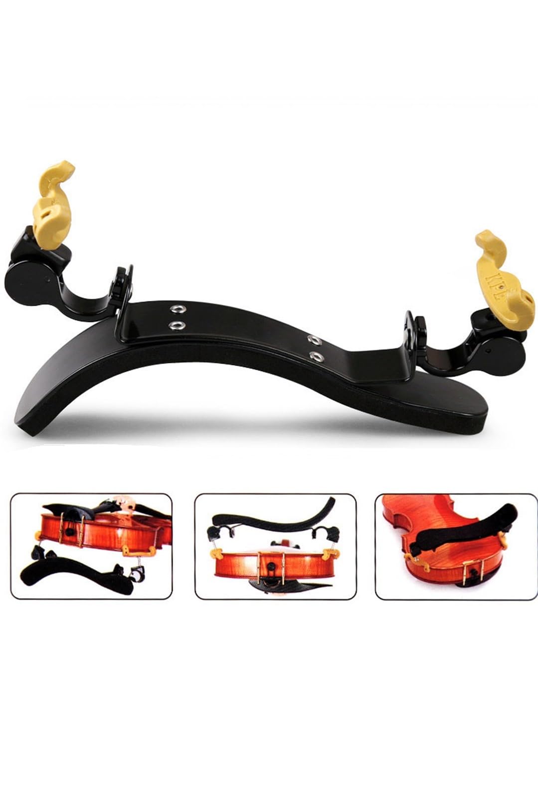 Accesorios para violín Reposabrazos para violín 1/2 1/4 1/8 3/4 4/4 Accesorios elásticos para reposabrazos de violín con soporte de carga (Color : 1/2)