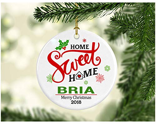 Christmas Ornaments Decoration Tree - To My Gorgeous Bria Wife I Love You Then I Love You Still Alwway Have Alway Will - Ceramic 3 inches White