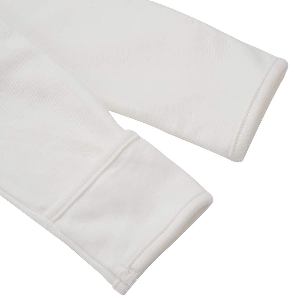 Aablexema Baby Pajamas Footie with Mitten- Newborn 2 Ways Zipper Cotton Outfit Infant Jammies