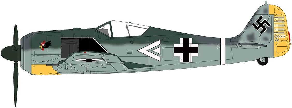 FW 190A-4 Hauptmann Egon Mayer, Cruppenkommandeur III./JG 2, Cherbourg-Theville, Feb 1943 1/48 Scale HA7424 Hobby Master