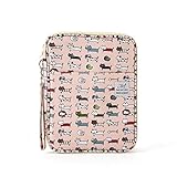 Uso: escuelas y oficinas 96/192 Agujeros Gato Estuche para lápices Escuela para niñas Niños Suministros de cartuchos de gran capacidad Lindo Bolso para bolígrafo Kawaii Kit de caja de papelería grande, 96 Penal vacío
