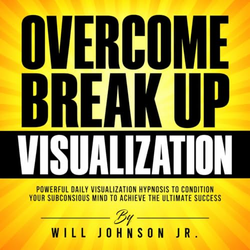 Diseño de la portada del título Overcome Break up Visualization