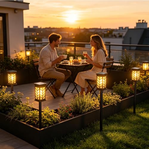 Luces solares de jardín impermeables para decoración exterior de chalés 2
