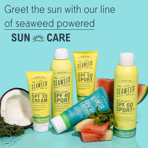 The Seaweed Bath Co. Everyday Mineral Spf 40 Broad Spectrum Sunscreen Lotion, 3.4 Ounce, Nutrient-Rich Seaweed, Aloe, Avocado Oil, Vegan, Paraben Free #TOP5