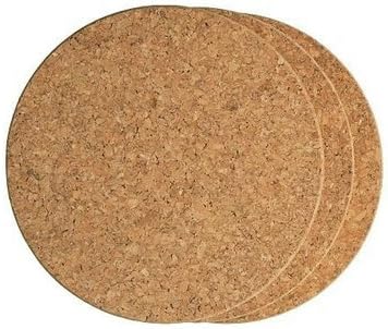 Fox Run 7" Round Cork Heat Resistant Non Slip Trivets - 6 pack