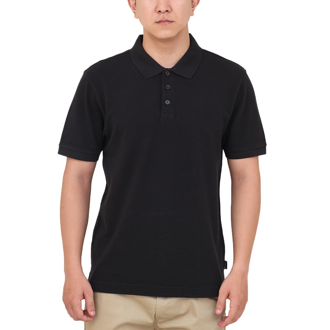SoftSpun 55000-0001-XL| Mineral Black|Polo Tshirts