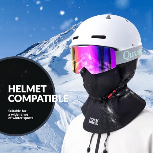 ROCKBROS Máscara de esqui masculina Balaclava para inverno, aquecedor de pescoço, à prova de vento,