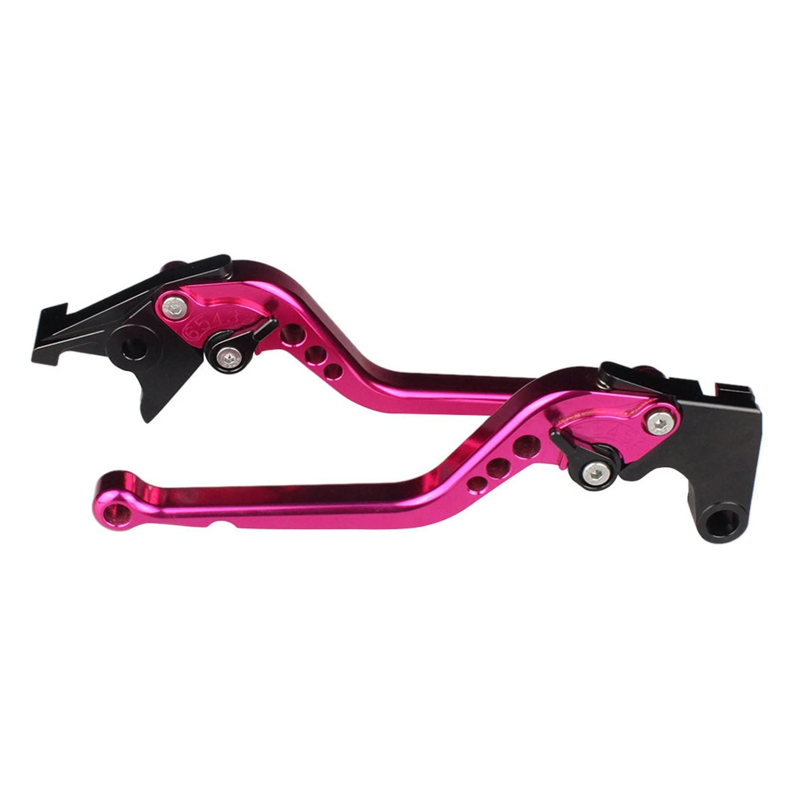Gjihkwgz Long Pink Motorcycle Brake Clutch Lever For Suzuki For Hayabusa For Gsxr1300 For Gsx1300r 1999-2007 Motorcycle Clutch Brake Lever Aluminum Adjustable Handle Clutch Brake Lever(Long Pink)