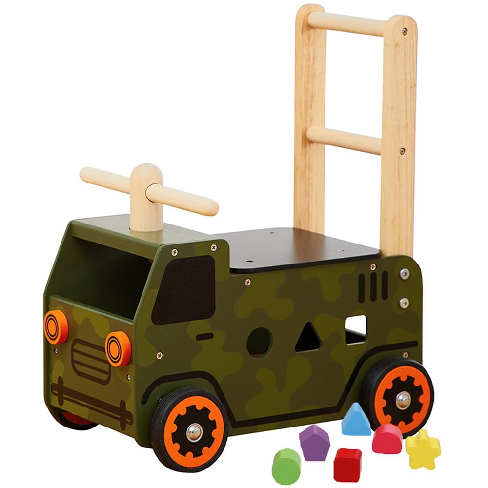 値下げ！ 木製 知育玩具 Edutē エデュテ 押し車 美品 Amazon | Edutē エデュテ アイムトイ ウォーカー&ライド カウDX