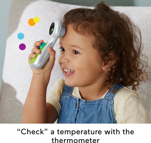 Fisher-Price Doktor Seti Okul öncesi çağdaki 3 yaş ve üzeri çocuklar için 7 parçadan oluşan Fisher-Price Doktor Seti doktor oyuncakları HYH26 - Görsel 3