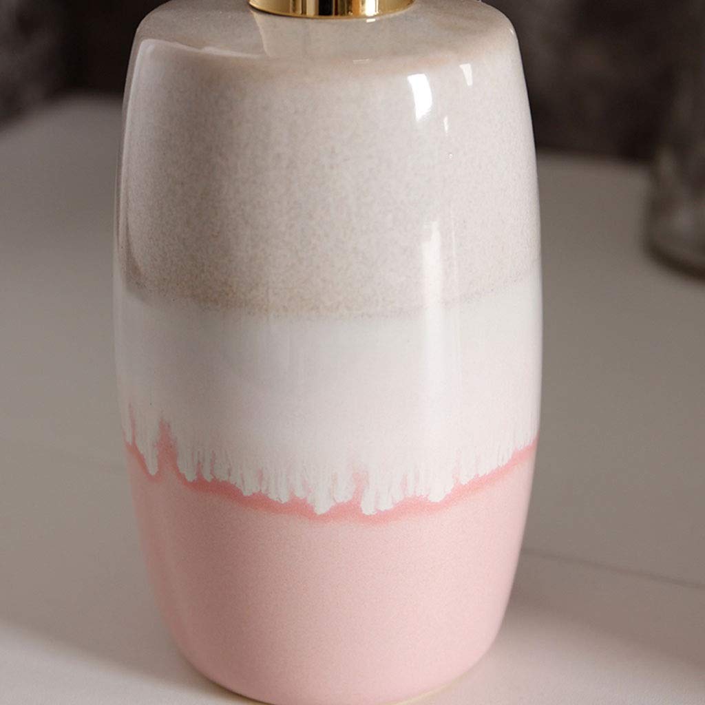 Dispenser per Doccia, flacone per lozione, Dispenser in Ceramica per Shampoo per Le Mani, Dispenser per Gel Doccia per Cucina e Bagno.