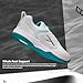 Hundred Court Star Mens Badminton Sports Shoes(Non Marking) | White-Lt Green | 8US/7UK/41EU | for Table Tennis,Volleyball,Basketball | Lightweight & Durable | X-Cushion Protection | Paddle Pickle