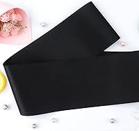 Vista 3 de 6 Piezas Bandas de Satén en Blanco Decoraciones para Fiestas Banda Negra en Blanco Banda Lisa Banda de Cumpleaños Bandas para Cumpleaños, Boda