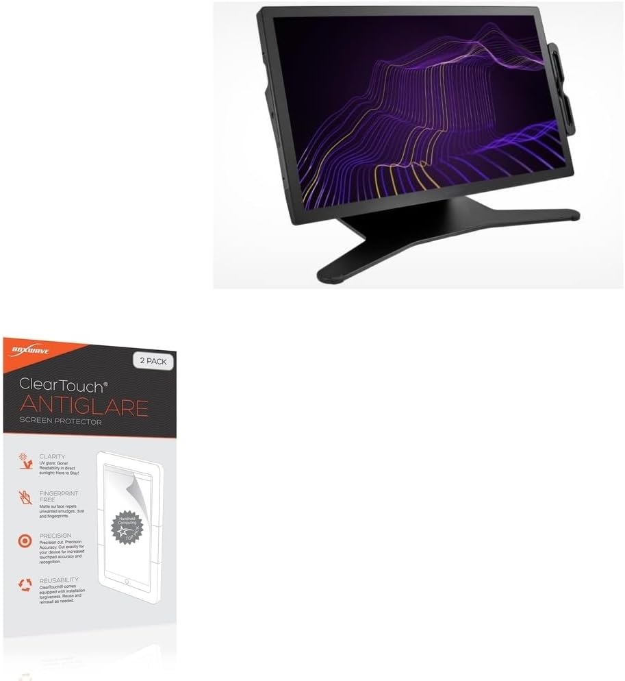 BoxWave Screen Protector Compatible with Wacom Cintiq Pro 27 - ClearTouch Anti-Glare (2-Pack), Anti-Fingerprint Matte Film Skin