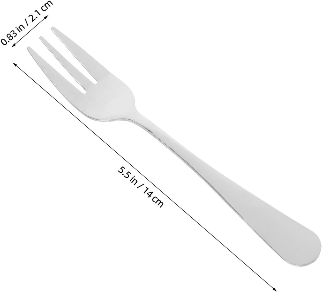 FRCOLOR 6pcs Stainless Steel Salad Forks for Daily Dining and Versatile Use, Elegant Design Sleek Silver Finish, Dishwasher Safe Table Forks for Kitchen and Restaurant