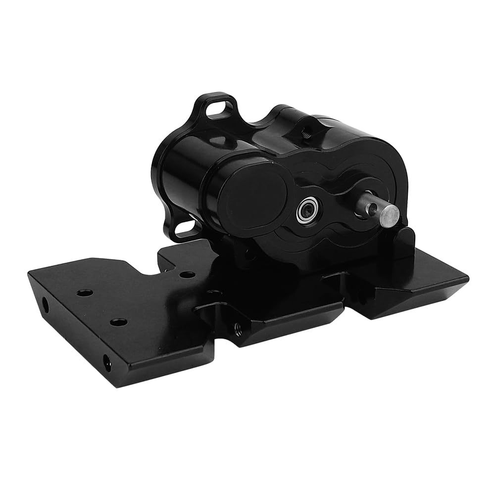 Pothyes Ultra Light LCG Transmission with Adjustable Skid Plate for 1/10 RC Crawler Axial SCX10 Center Gearbox Hops up Upgrades Part (Black)