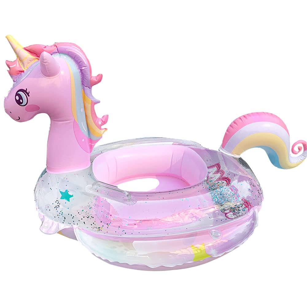 AIYUENCICI Baby Swimming Float, Inflatable Floatie Raft with Handle Safety Seat, Children Waist Float Ring Kids Water Bathtub Beach Party Toys, Toddler Swim Ring Over 6 Months