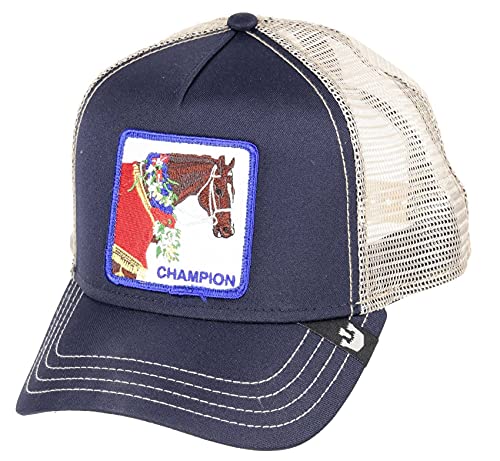 Goorin Bros Trucker Cap Champion Horse Blue - One-Size Goorin Bros Trucker Cap Champion Horse Blue - One-Size