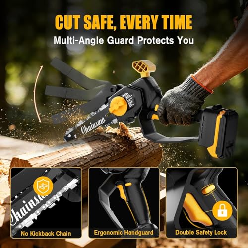 Image of Mini Chainsaw Compatible with DeWalt 20V MAX Battery