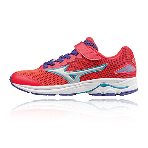 Mizuno - Wave Rider 20 Jr V, Zapatillas de Running Niñas, Rosa (Diva Pink/Silver/Liberty), 27 EU