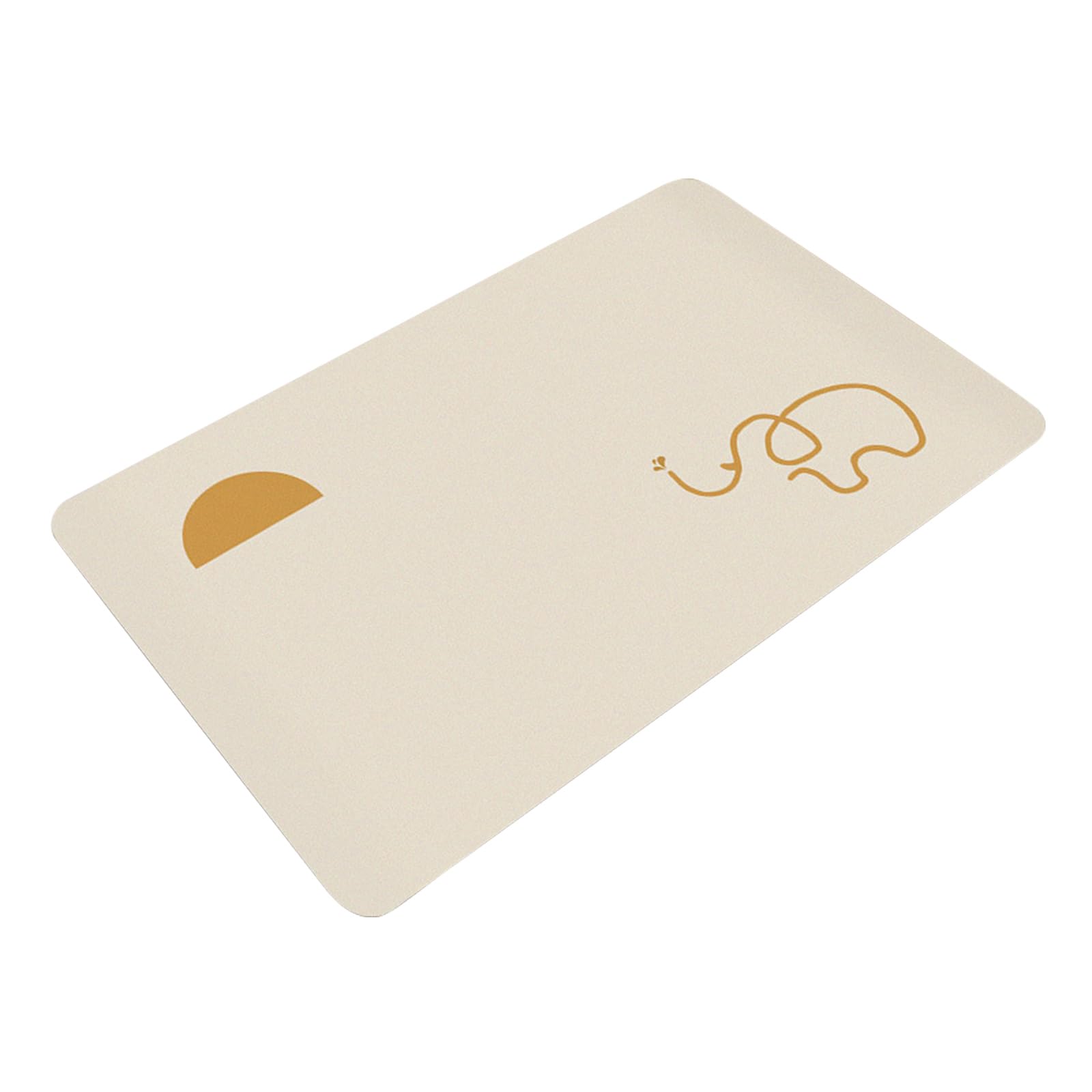 Buxuaaaa Elephant Drinking Wa Minimalists Animal Designs Soft Bath Mat Quick Drying And Nonslip Shower Mat For Bathroom Or Kitchen Earth Bath Mats