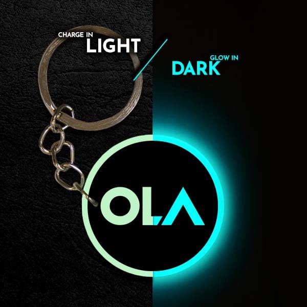 Image of Mi Glow Store Glow in Dark Keychain for Bike Men | Gift for Man | Bike Accessories | Charges in Light Glows in Dark | Key chain for Bike