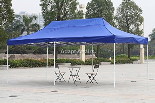 Image of Invezo Outdoor Gazebo Canopy Tent 10 x 20 feet (Blue, Premium (47 KGS))