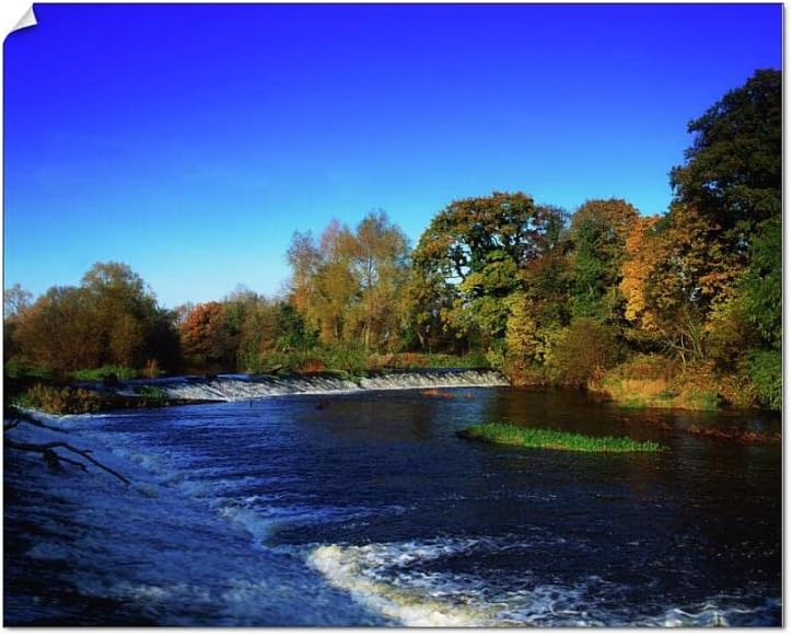 Media Storehouse 10x8 Print of Co Carlow, weir at the site of Irelands first H.E.P. at Millford Mills (11898156)