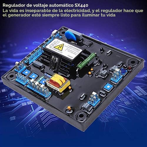 SX440 AVR Regulador de voltaje automático Generador sin escobillas Repuestos Regulador de excitación Placa de regulación de presión
