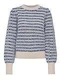 JdY Jdysigrid Sigrid Life L/S On Puff Pull Knt Noos, Gris, S para Mujer