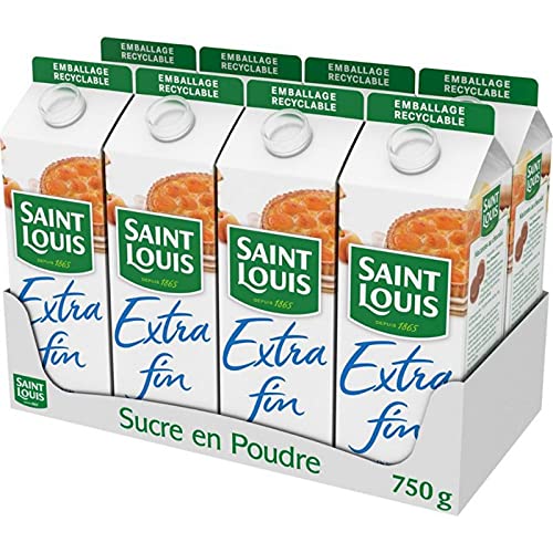 Saint Louis Sucre Extra Fin 750g (lot de 8)
