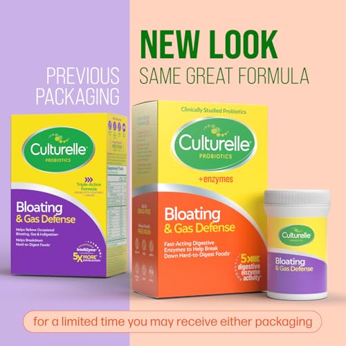 Culturelle Probiotics Bloating & Gas Defense, Digestive Enzymes 30 Count - image 3